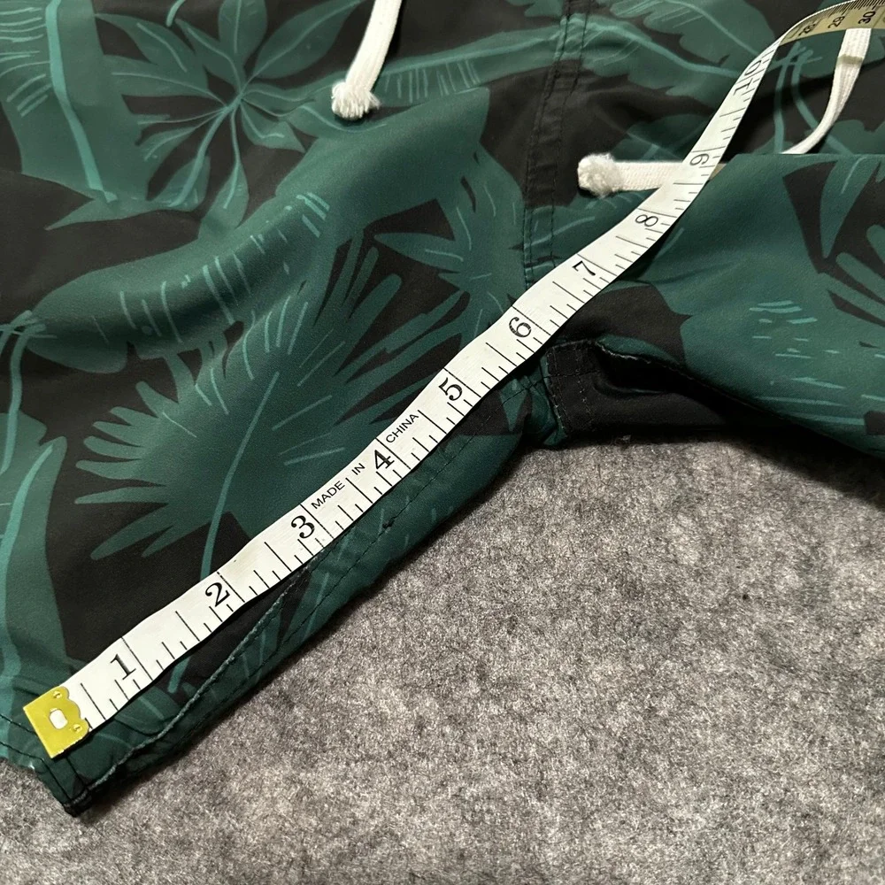 Bather Swim Trunks Mens‎ 32 Tropical Palm Leaf Board Shorts Pocket Huckberry